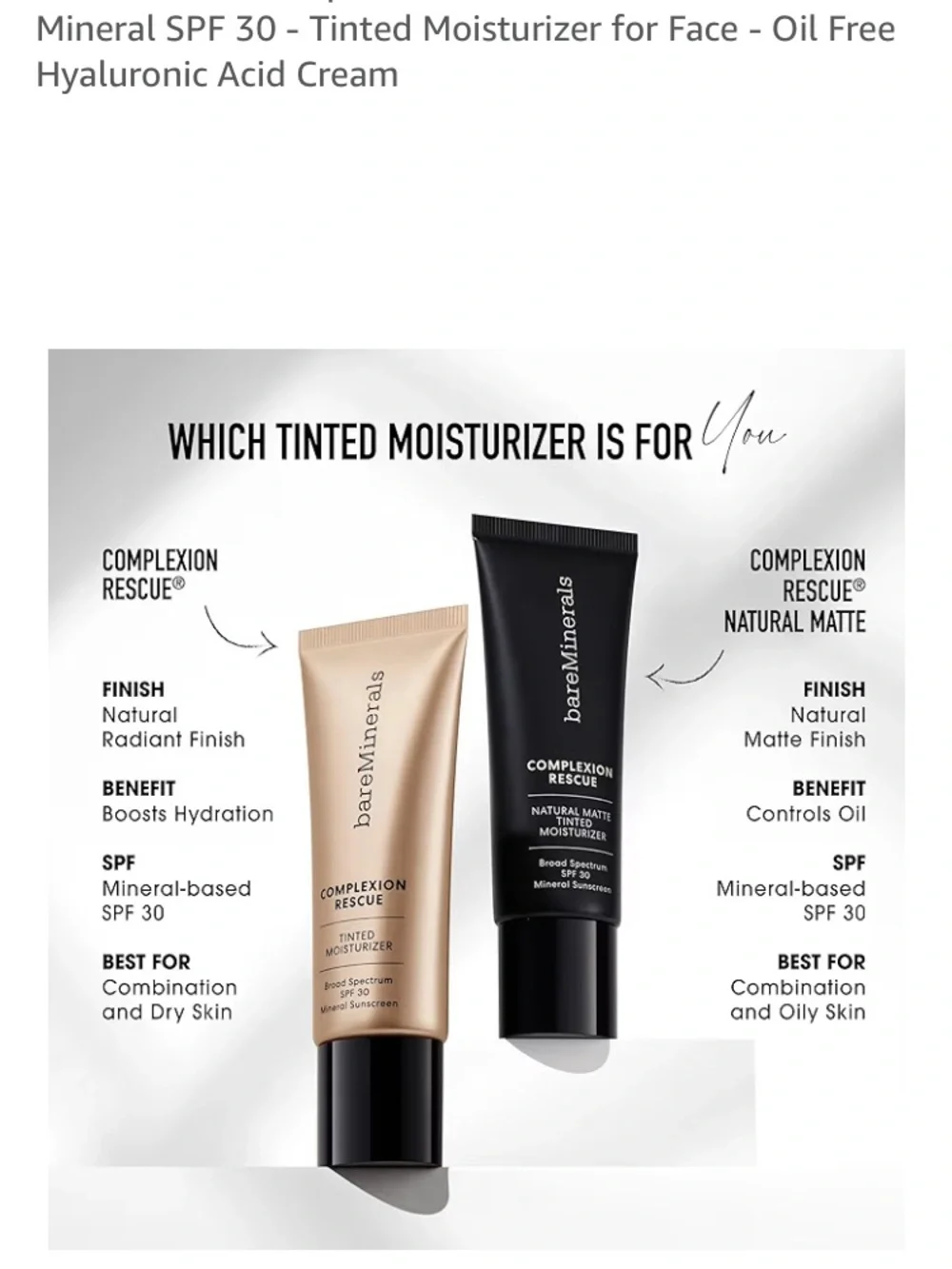 bareMinerals Complexion Rescue Natural Matte Tinted Moisturizer - Beige